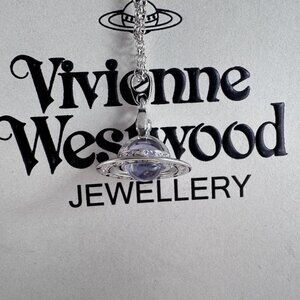 Vivian Medium Purple Planet Necklace